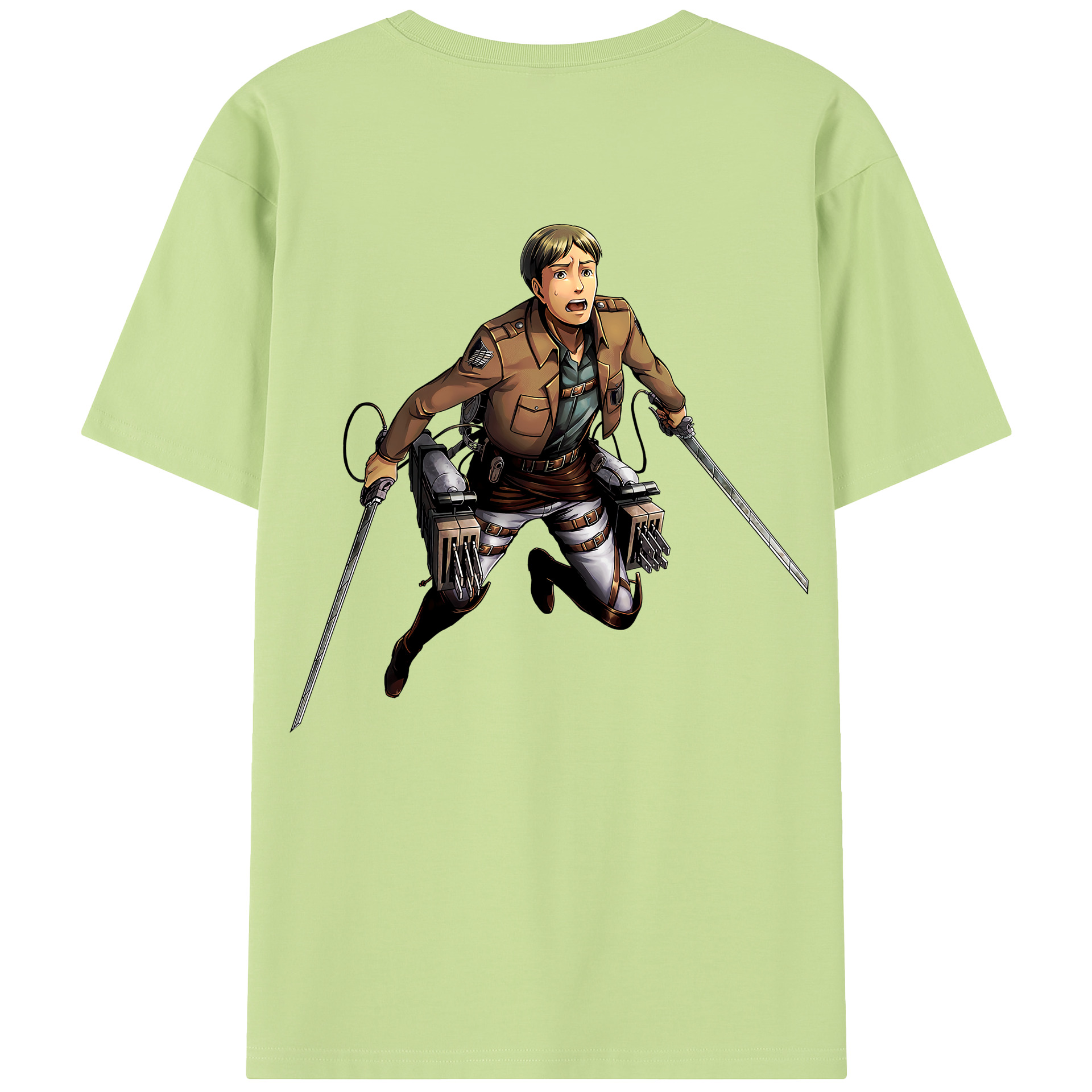 （画像用） 進撃の巨人 Attack on Titan 綿100％半袖Tシャツ（背面プリント）